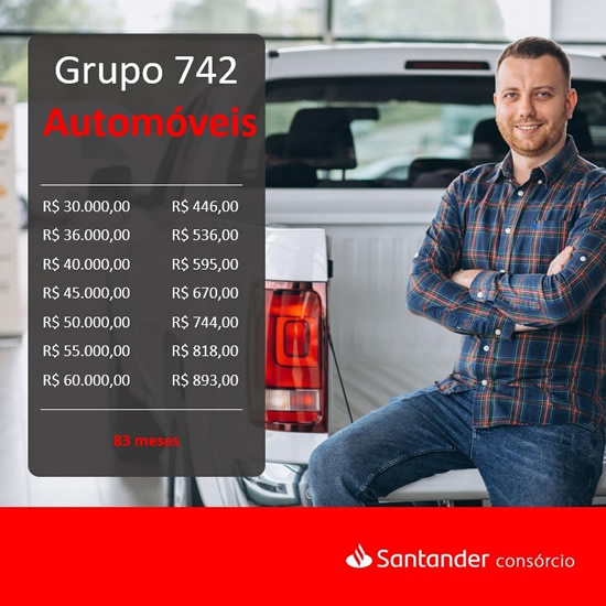 Cota Não Contempladas Autos Santander