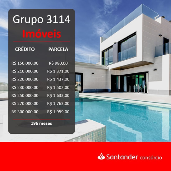 Cota Não Contempladas Imóveis Santander